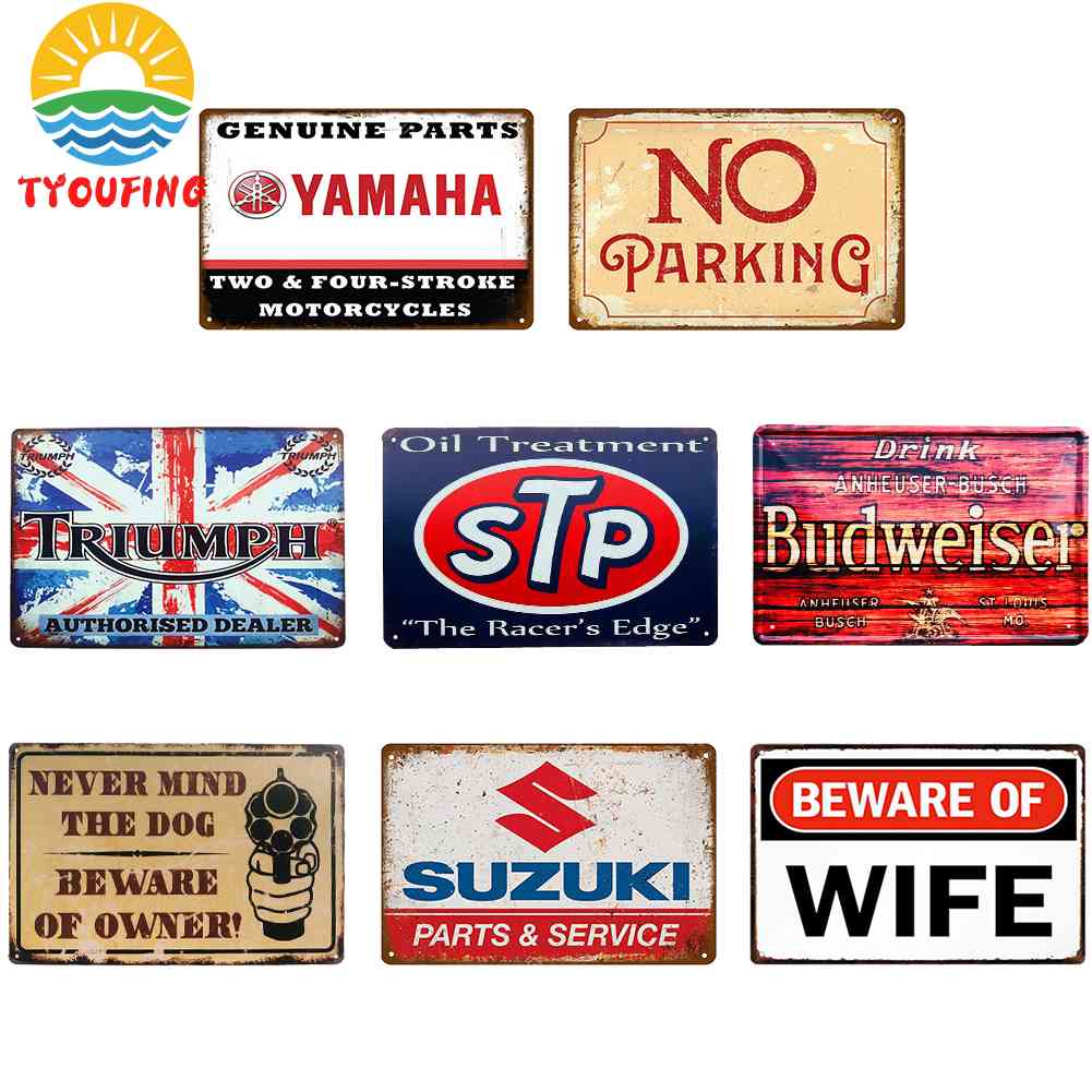 20 * 30 ซม โปสเตอร์โลหะดีบุก สไตล์วินเทจ สําหรับตกแต่งผนัง ผับ บาร์