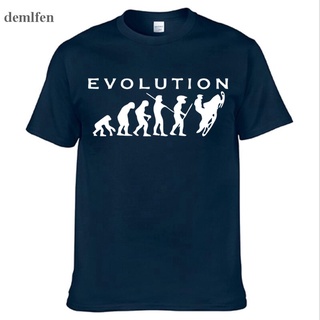 T-shirt  ใหม่ เสื้อยืดลําลอง ผ้าฝ้าย แขนสั้น คอกลม พิมพ์ลาย Evolution SNOWMOBILES แฟชั่นสําหรับผู้ชายS-5XL