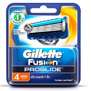 GILLETTE FUSION ใบมีดโกน 4 รุ่น PROGLIDEPOWER PROGLIDE PROSHIELD PROSHIELD CHILL 2 ชิ้น 4 ชิ้น