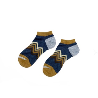 ถุงเท้า COMFY SOCKS Tribal Zig Zag Line Low Socks ลวดลายถุงเท้าสวยงาม เหมาะสำหรับใส่กับรองเท้าบูต และรองเท้าผ้าใบ