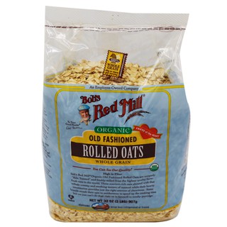 Bobs Red Mill Organic Rolled Oats Regular 907g/Bobs Red Mill ข้าวโอ๊ตรีดออร์แกนิก 907g