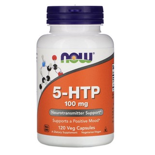 วิตามิน5-HTP Now Foods 100mg.60เม็ด ผ่อนคลาย คลายเครียด หลับง่าย สมุนไพรเอง