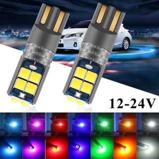 1 Pcs 12-24 V led หรี่แสงได้ T10 W5w 194 168 รถ Led Light 3030 10Smd Canbus ข้อผิดพลาดฟรี Auto ภายในด้านข้างเปิดหลอดไฟ Amber สีเหลือง