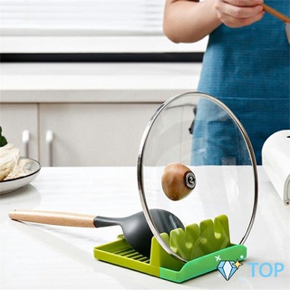 ที่วางช้อนซุป ที่ครอบหม้อ ที่ใส่พลาสติก อเนกประสงค์ ชั้นวางฝา Kitchen shelf