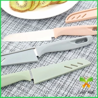 Zakii Mall มีด มีดปอกผลไม้ มีดเล็ก มีสแตนเลส มีดหั่น มีดทำครัว มีดพกพา มีดหลากสี Fruit Knife