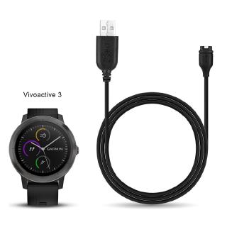 การซิงค์ข้อมูล USB สายชาร์จสำหรับ Garmin Vivoactive 3,Approach S60 Fenix 6 6X 6S Venu Smartwatch