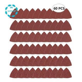 แผ่นกระดาษทราย ทรงสามเหลี่ยม 3-1/8 นิ้ว คละแบบ 40 60 80 100 120 240 กริต 60 ชิ้น