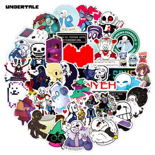 Undertale สติกเกอร์กันน้ำรูปแบบที่แตกต่างกัน, 50 ชิ้น