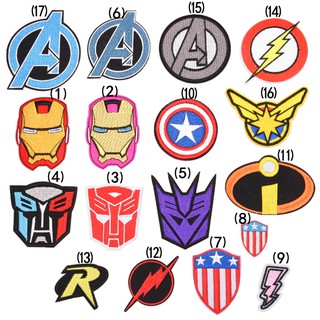 ตัวรีดปักด้าย ตัวรีดติดเสื้อ อาร์มติดเสื้อ ตัวรีดติดผ้า ด้ายปัก Avengers  Iron on Patch