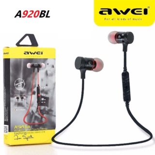 หูฟัง ไร้สาย Awei รุ่น A920BL Wireless Smart Sport Stereo (Black/Dark Gray/Black Golden )