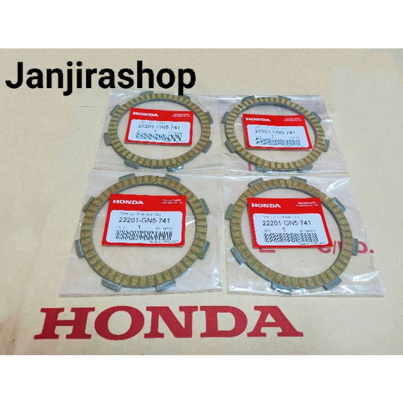 แผ่นครัช HONDA เวฟ100 (แท้) WAVE100 ดรีม เวฟ100Z เวฟ100S U-Box ปี2005 (1ชุด 4แผ่น)