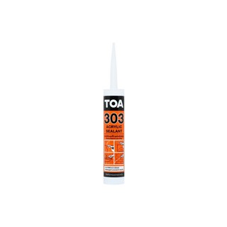 อะคริลิคซีลแลนท์ TOA 303 280 มล. สีขาว | TOA | T103506458ACRYIC วัสดุประสานและอุดรอยรั่ว เคมีภัณฑ์ก่อสร้าง ต่อเติมซ่อมแซ