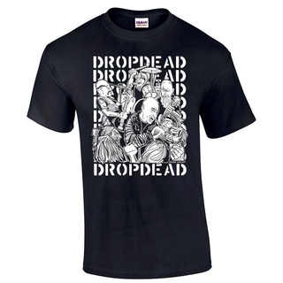 ผ้าฝ้ายแท้เสื้อยืดลําลอง ผ้าฝ้าย 100% แขนสั้น คอกลม พิมพ์ลาย Dropdead By Brian Walsby Limited To 300 Punk Grindcore Vega