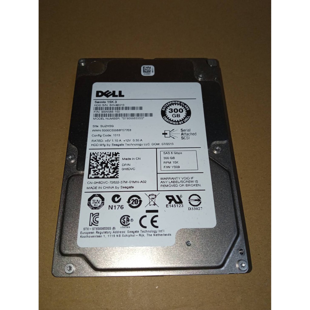 Dell SAS 600 GB 1.2 TB 2.5" 15K HDD ฮาร์ดดิส Harddisk 1.8 TB 1TB 2TB