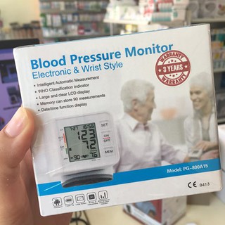 Blood Pressure Monitor PG-800A15 รัดข้อมือ