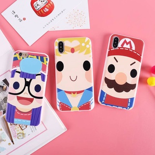 -พร้อมส่งในไทย-เคสซิลิโคนสกรีนลายการ์ตูนน่ารักๆ  ใช้สำหรับ IPทุกรุ่น#1003