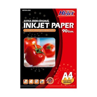 HE904-200 Hi-jet กระดาษอิงค์เจ็ท ผิวด้าน 90 แกรม A4 (200 Sheets)