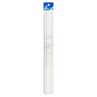 ✨นาทีทอง✨ คิง ไม้บรรทัดพลาสติกใส หนา ขนาด 12 นิ้ว 1 อัน King 12inches Ruler 1pc