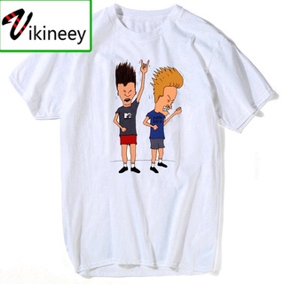 เสื้อยืดผ้าฝ้ายพิมพ์ลายแฟชั่น เสื้อยืด พิมพ์ลาย Beavis Butthead Rockeverly Bachelor สไตล์ฮิปสเตอร์