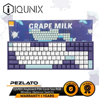 IQUNIX Keyboard F96 Grape Milk RGB Wireless (Gateron Switch)