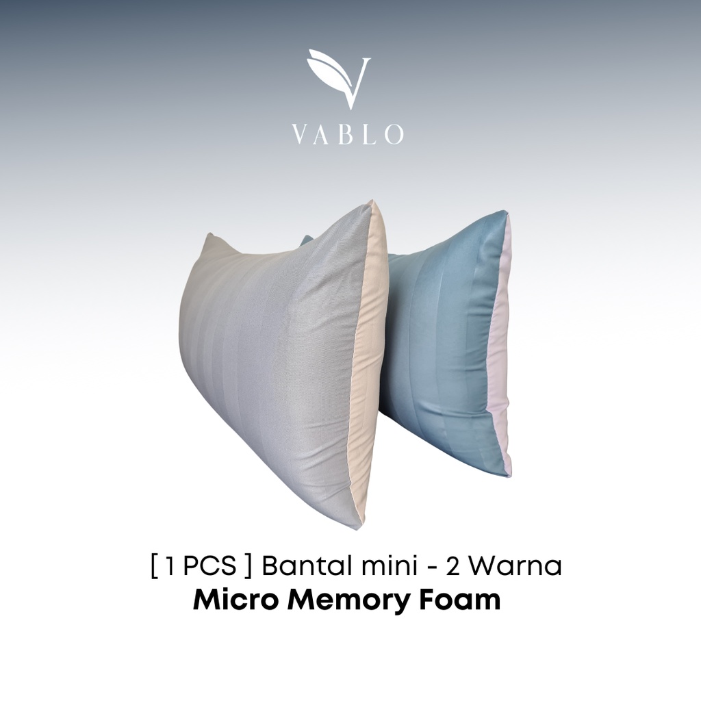 Vablo mini pillow motif 50x30cm - สีทูโทน - เมมโมรี่โฟมขนาดเล็ก
