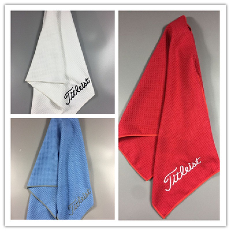 ผ้าขนหนู แบบนิ่ม สีพื้น สําหรับเล่นกอล์ฟ ขนาด 40x80 ซม.
