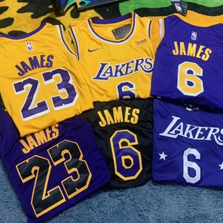 เสื้อบาสNBA งานปัก (Lakers JAME ) Jersey Swingman #เสื้อบาส