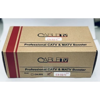 [รุ่นใหม่ล่าสุด]​ Booster บูสเตอร์ ​32dB ยี่ห้อ​ Cable TV)กรองสัญญาณ 4G,5G รุ่น CA-32/U DIGITAL PLUS