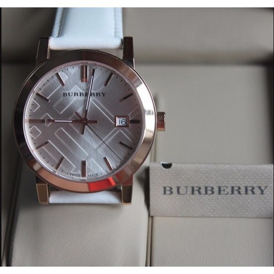 Burberry แท้ Burberry นาฬิกานักรบเคาน์เตอร์ของแท้แฟชั่นสบาย ๆ คลาสสิกนาฬิกาควอทซ์กันน้ำชายและหญิง BU