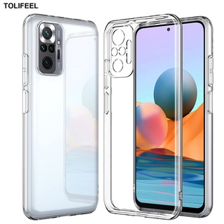 เคสโทรศัพท์ซิลิโคน TPU ใส แบบนิ่ม กันกระแทก สําหรับ Xiaomi Redmi Note 10 Pro Note 10S 10 4G