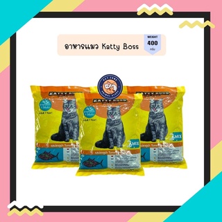 Katty Boss อาหารแมว รสปลาทูน่า 2mix 400g