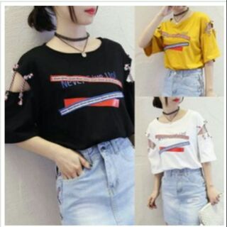 เสื้อยืดแฟชั่นสไตล์เก๋ๆๆ พร้อมส่ง