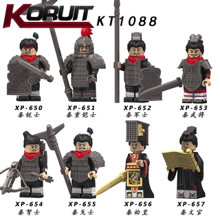 Kt 1088 Qin State Minifigures Qin Shi Huang Soldier ของเล่นตัวต่อเลโก้สําหรับเด็ก