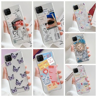 Casing Samsung Galaxy M32 4G Fashion Phone Case Clear Soft TPU Back Cover Samsung M32 2021 M 32 SM-M325F Silicone Case