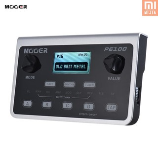 mooer pe 100 เอฟเฟ็คกีต้าร์แบบพกพา 39 40 dr