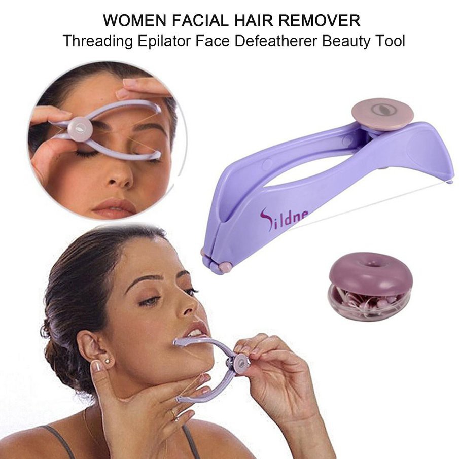 Facial Hair Remover Threading Epilator Face Defeatherer Beauty Hair Removal  Tool Qg2q | Shopee Thailand