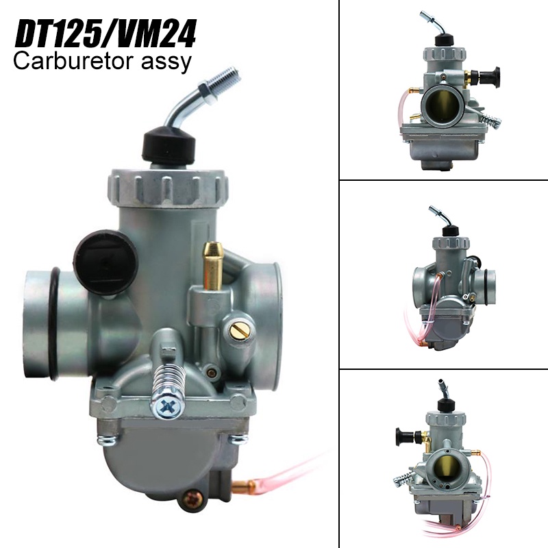 DT125 คาร์บูเรเตอร์ข้อศอก Fit YAMAHA DT125 MIKUNI VM24