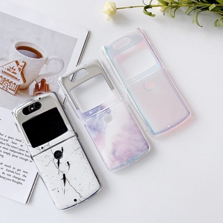 เคสโทรศัพท์ ลายหินอ่อน ไล่โทนสี สําหรับ Motorola Moto Razr 5g Imd