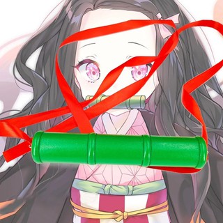 พร๊อพเนซึโกะ Demon Slayer Kamado Nezuko Cosplay Sealing Stick Kimetsu no Yaiba  Bamboo Mouth Props  Accessories