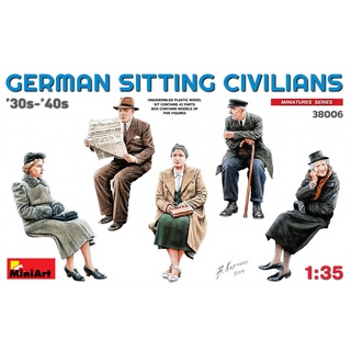 โมเดลประกอบ MiniArt 1/35 MI38006 GERMAN SITTING CIVILIANS