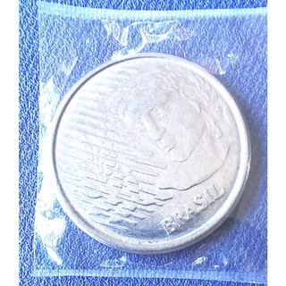 เหรียญ​ต่างประเทศ บราซิล​ Brazil​ 5 Centavos, ใช้แล้ว, #​0910