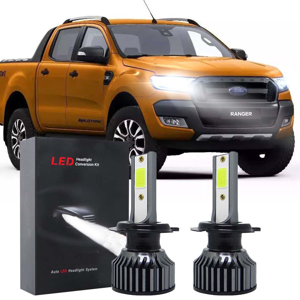 2PC สําหรับ Ford Ranger (T6) (โคมไฟหัว) - 6000K LED ไฟหน้าหลอดไฟปี 2012-2020