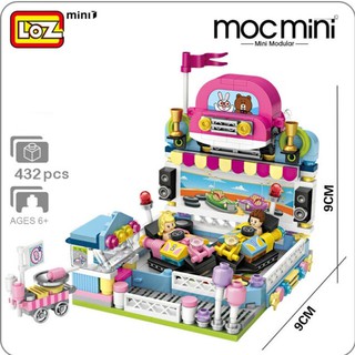 ตัวต่อ LOZ 1728  Amusement Park Bumper Cars Dodgem Mini Blocks Diamond Nano Building Toy จำนวนตัวต่อ 432 ชิ้น