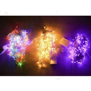 ไฟประดับตกแต่ง LED ไฟตกแต่งห้อง 10เมตร 100LED 9สี ไฟตกแต่งร้าน ไฟตกแต่งบ้าน ไฟงานแต่ง ไฟวันเกิด กันน้ำ ต่อกันไม่ได้