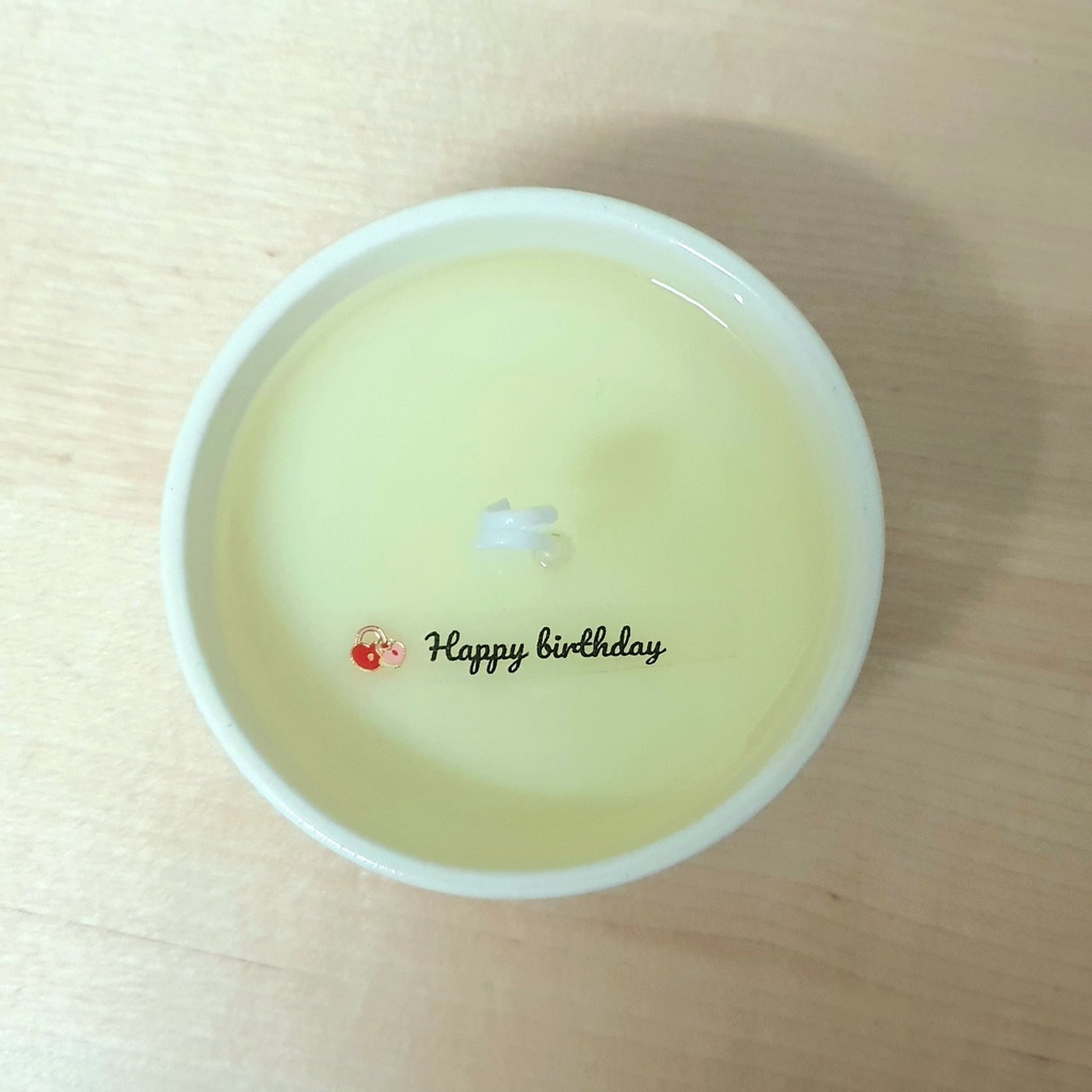 เทียนหอมซ่อนข้อความถ้วยใหญ่ (soy wax candle)