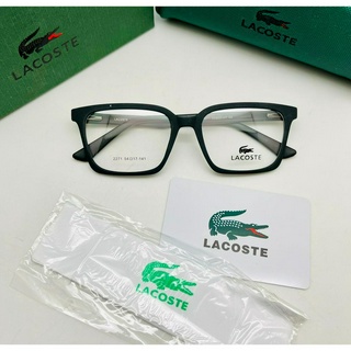 ใหม่ LACOSTE 2271 กรอบแว่นตา เรืองแสง สีดํา