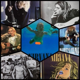 โปสเตอร์วงNIRVANA มีหลายแบบ ขนาด23.5x34.5นิ้ว