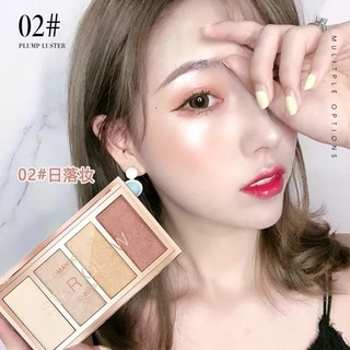 ROMANTIC COLORS STAR GLOW BAKED POWDER PALETTE พาเลทไฮไลท์ + บลัชงานขายดี ใครชอบให้หน้าดูพุ่ง ฉ่ำ มีมิ