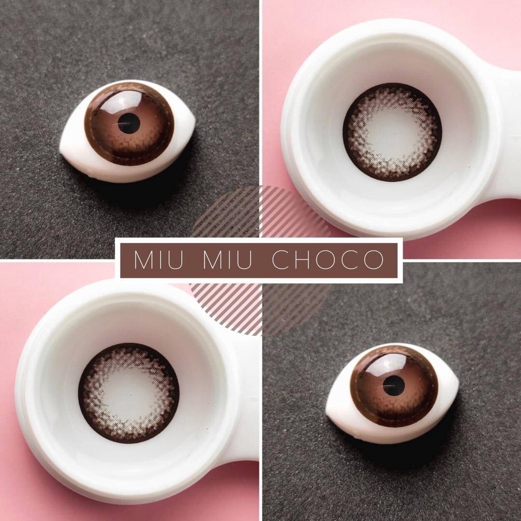 💜 Miu Miu Choco MiuMiu Brown บิ๊กอาย สีช็อคโก้ สีน้ำตาล ตาโต Dream Color1 Contact Lens Bigeyes คอนแทคเลนส์ สายตาสั้น