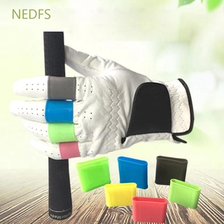 NEDFS Golf Accessories Golf Finger Protective Cover Men Women Hand Protector Golf Finger Sleeve Blue Grey Pink Silicone Anti-Slip Safety Grip Support Golf Training Aids Protector Grip